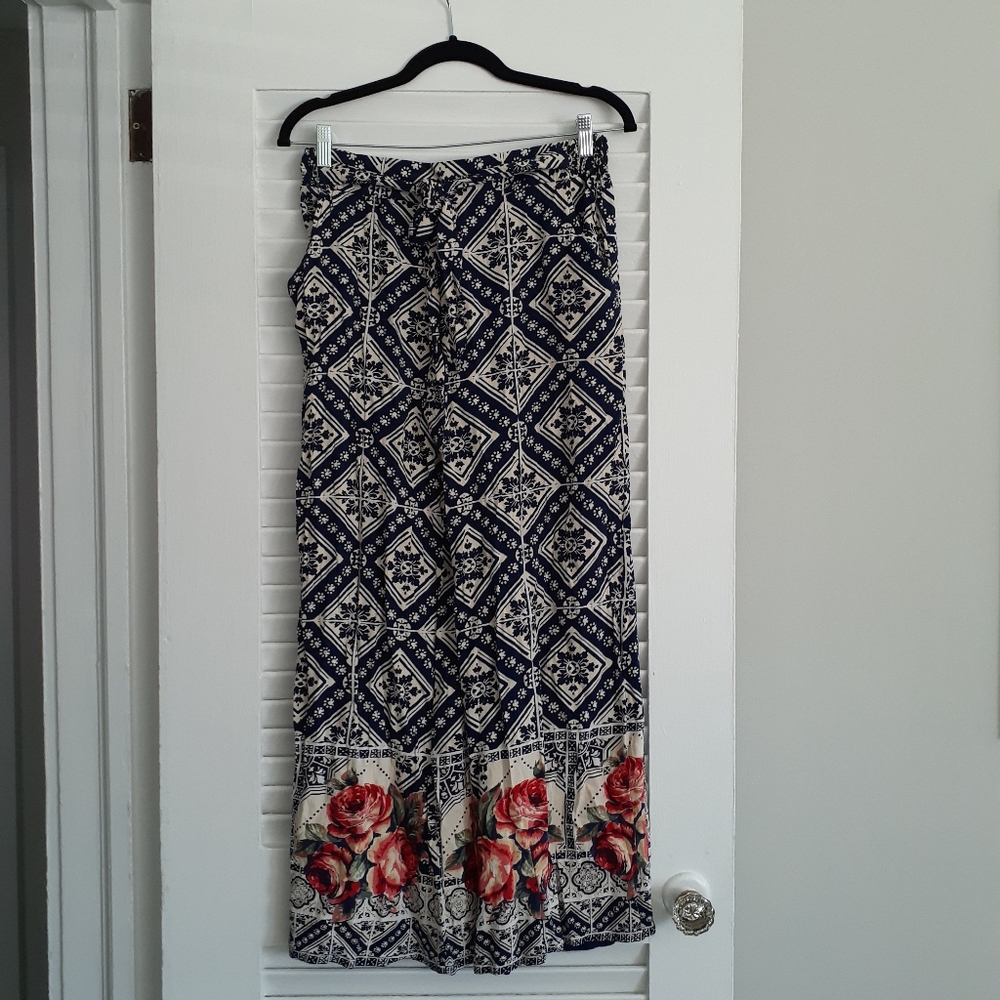 Angie Printed Wide Leg Pants